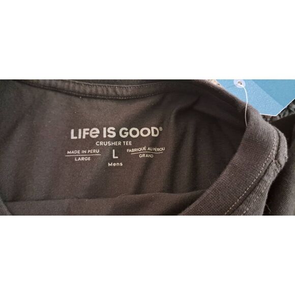 Life is Good Crusher Tee NWT Guitars Diverified Portfolio Large - Picture 4 of 4